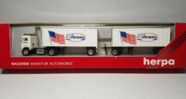 Herpa 855000 HO Riteway Tractor Trailer With Piggyback