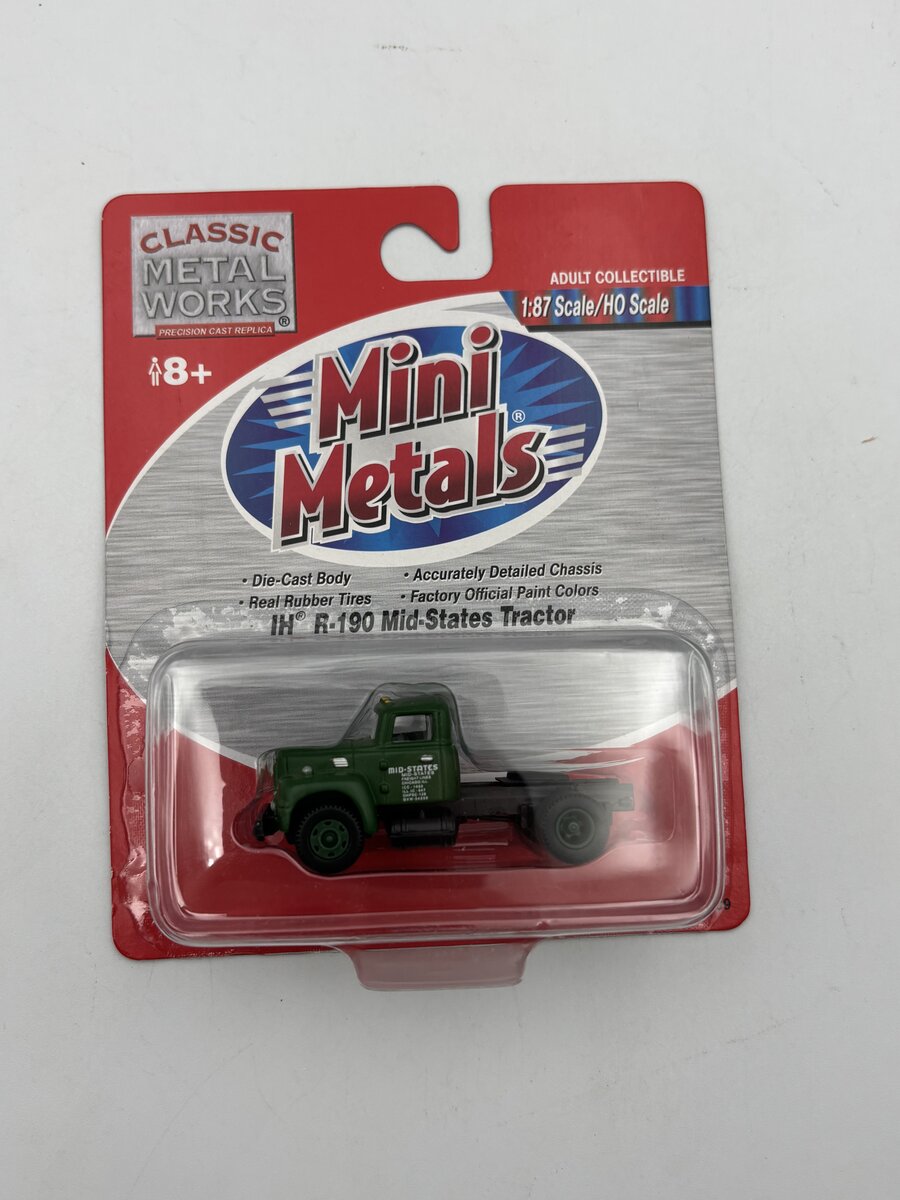 Classic Metal Works 31109 HO Mini Metals Green Mid-States IH R-190 Tractor