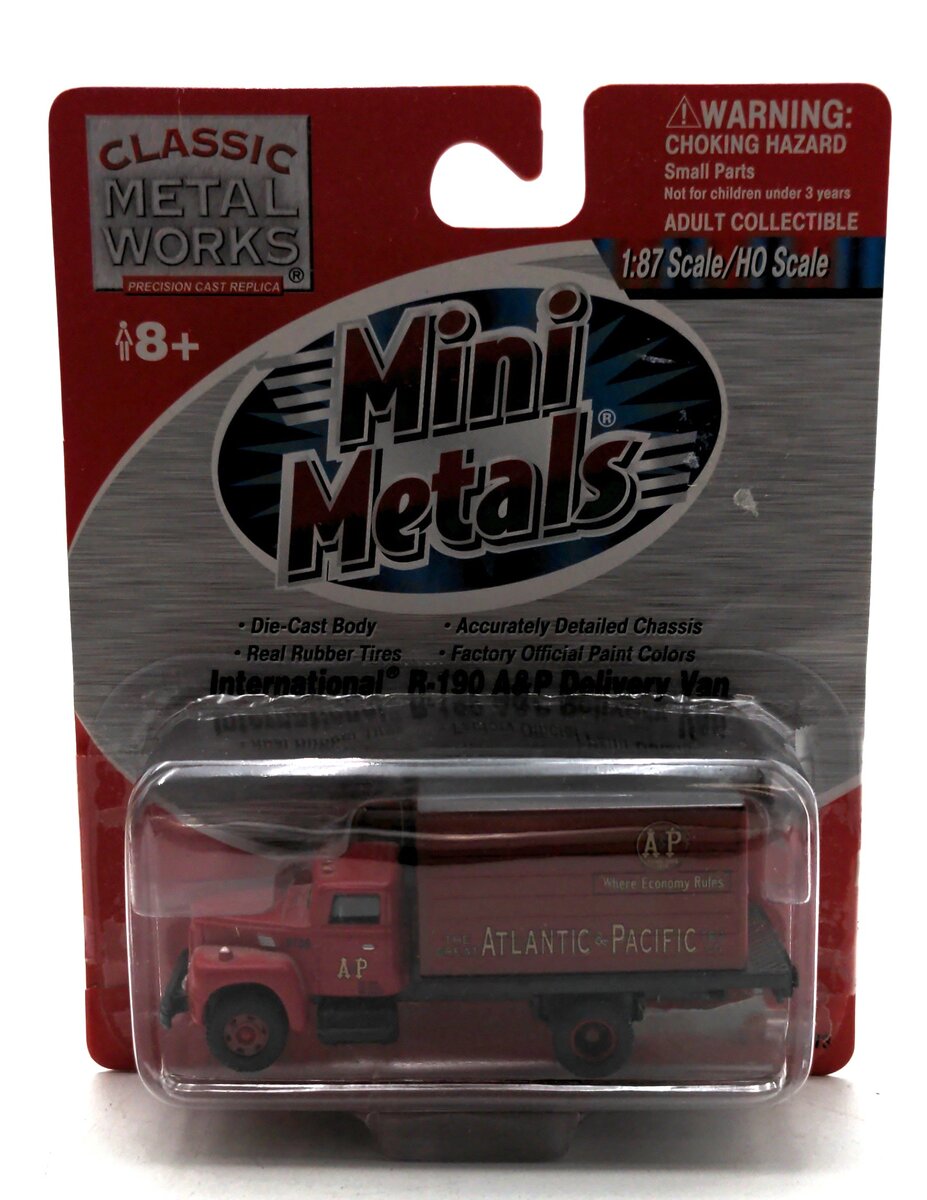 Classic Metal Works 30173 HO Mini Metals A&P Grocery Intl. R-190 Delivery Truck