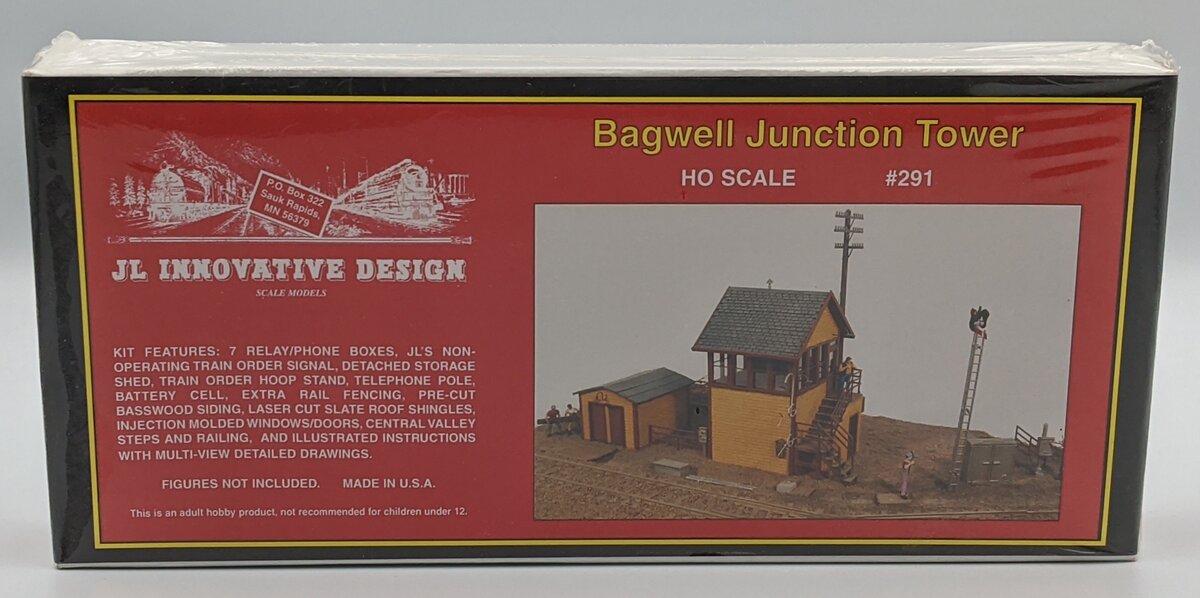 JL Innovative Design 291 HO Scale Bagwell Junction Tower Wooden Kit