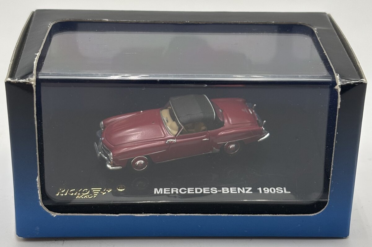 Ricko 38493 1:87 Mercedes-Benz 190 SL Strawberry Top Up Diecast Car Model