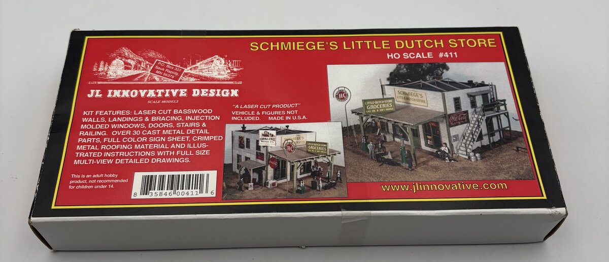 JL Innovative Design 411 HO Schmiege's Little Dutch Store Wooden Kit