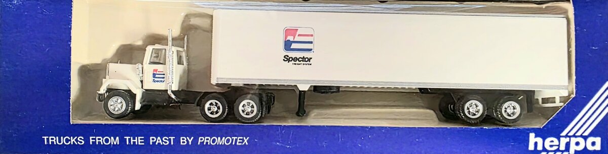 Herpa 6082 HO GMC Spector Freight System Tractor Trailer Truck