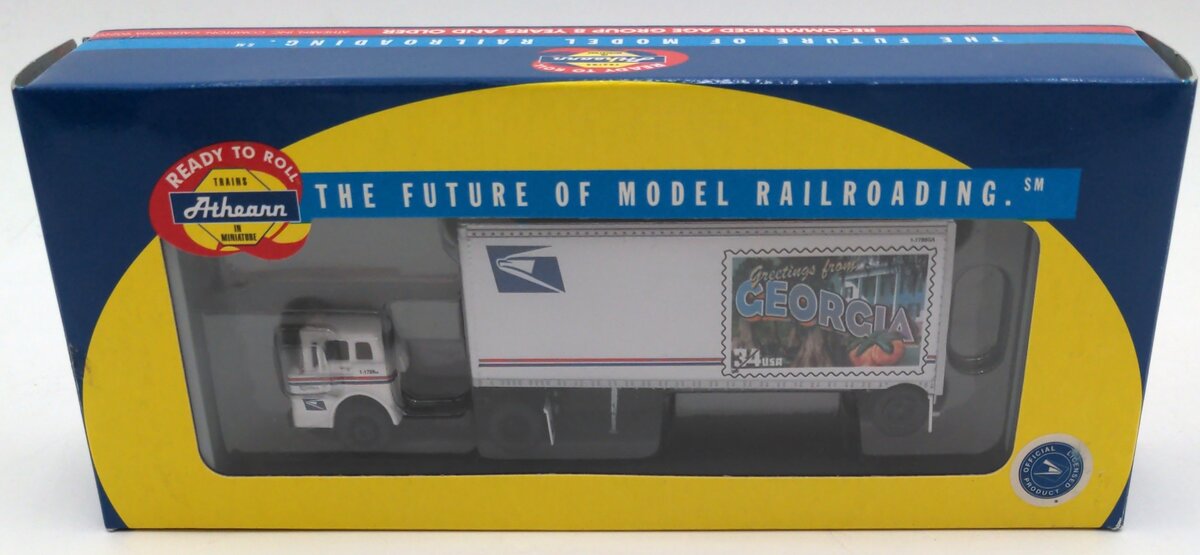 Athearn 93410 HO 1:87 Ford C Tractor Trailer USPS Georgia