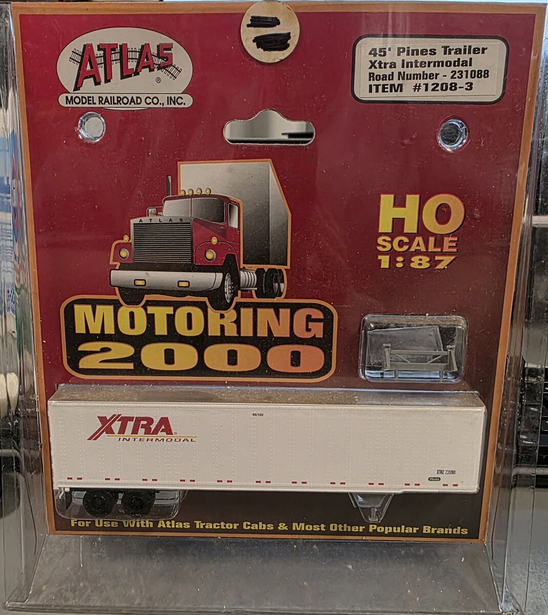 Atlas 1208-3 HO 1:87 XTRA Intermodal 45' Pines Trailer #231088