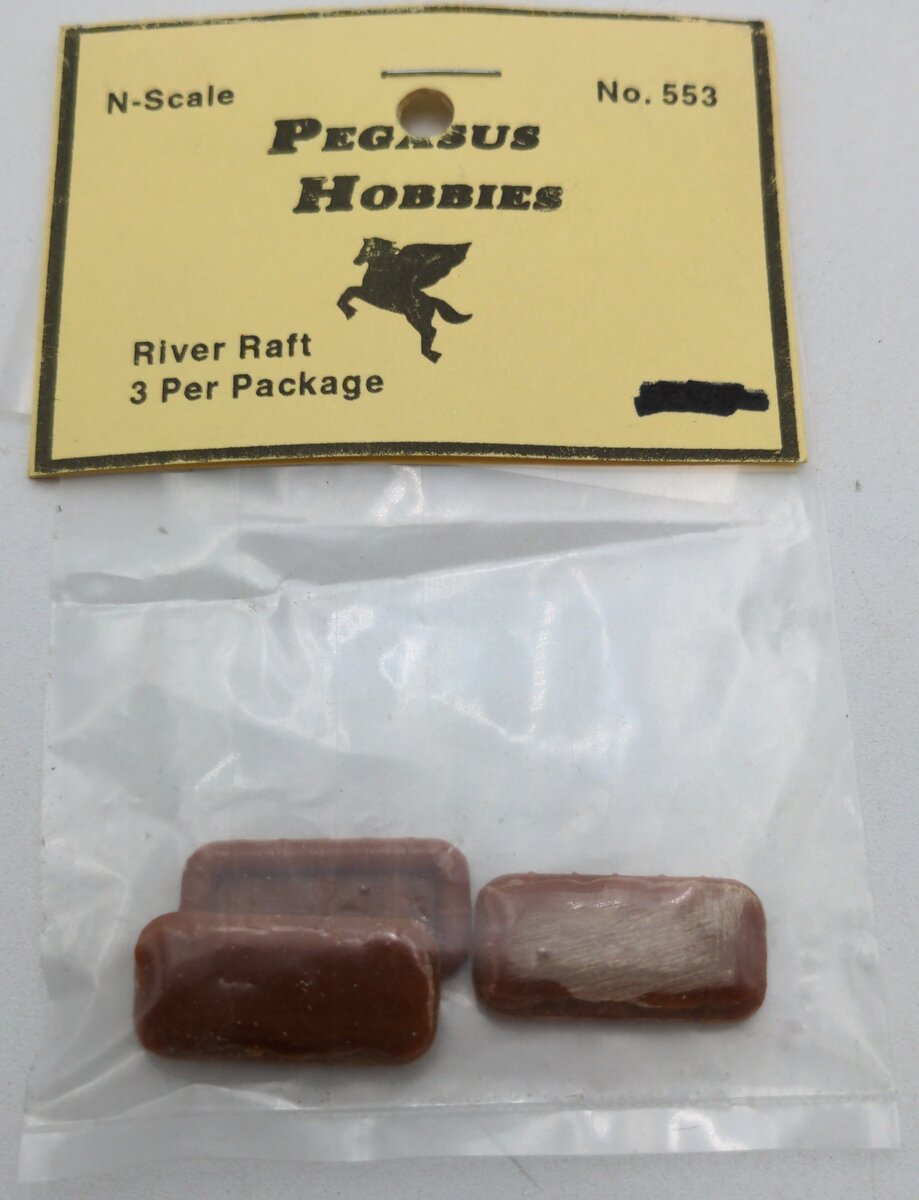 Pegasus Hobbies 553 N Scale River raft 3 Pack