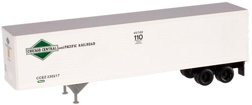 Atlas 1202-5 HO Chicago Central & Pacific 45' Pines Trailer #230033