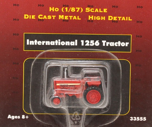 Ertl 33555 1:87 Red Case International Harvester 1256 Tractor Die-Cast Metal
