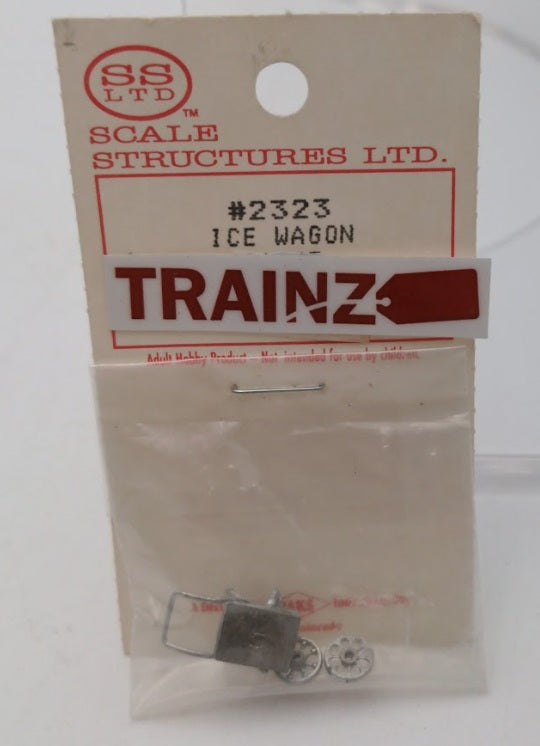 Scale Structures 2323 HO Scale Unpainted Metal Ice Wagon Kit