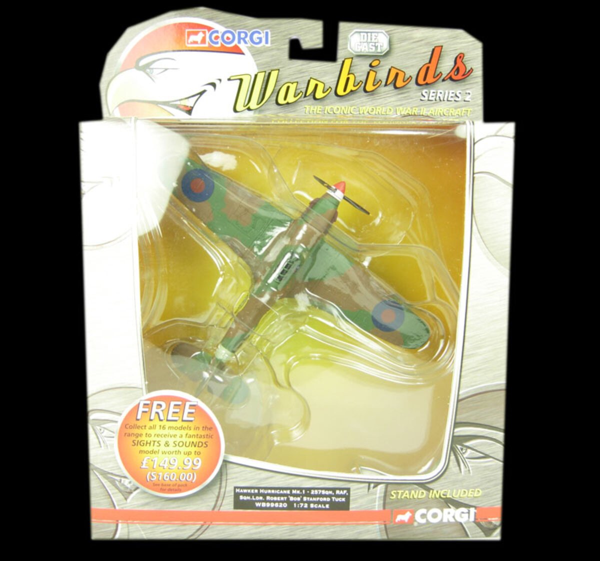 Corgi WB99620 1:72 Hawker Hurricane Mk.I 257th RAF Squadron Leader