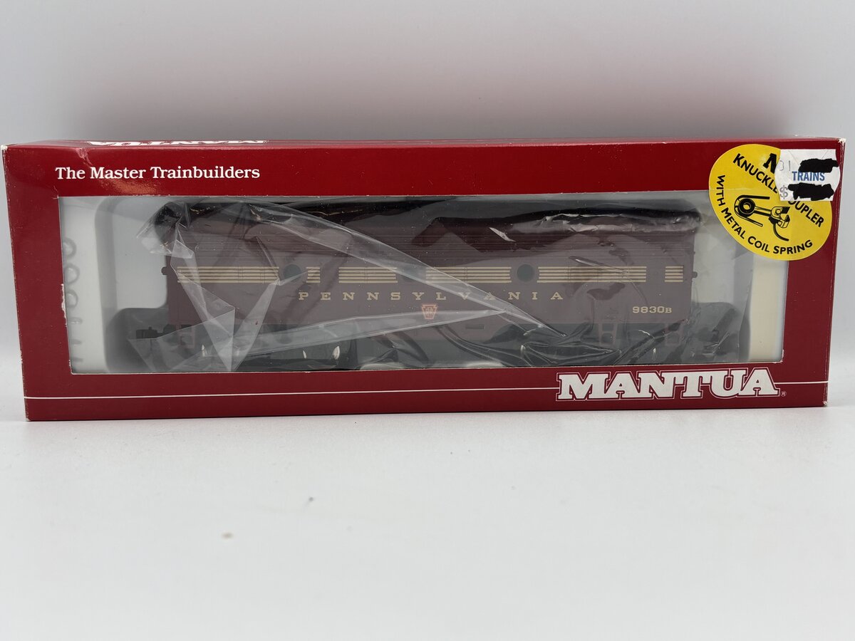 Mantua 412-620 HO Scale PRR F-7 B-Unit Diesel Locomotive Pennsylvania 9830B