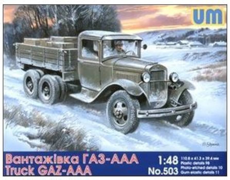 Unimodels 503 1:48 GAZ-AAA Soviet WWII Russian Truck Plastic Model Kit