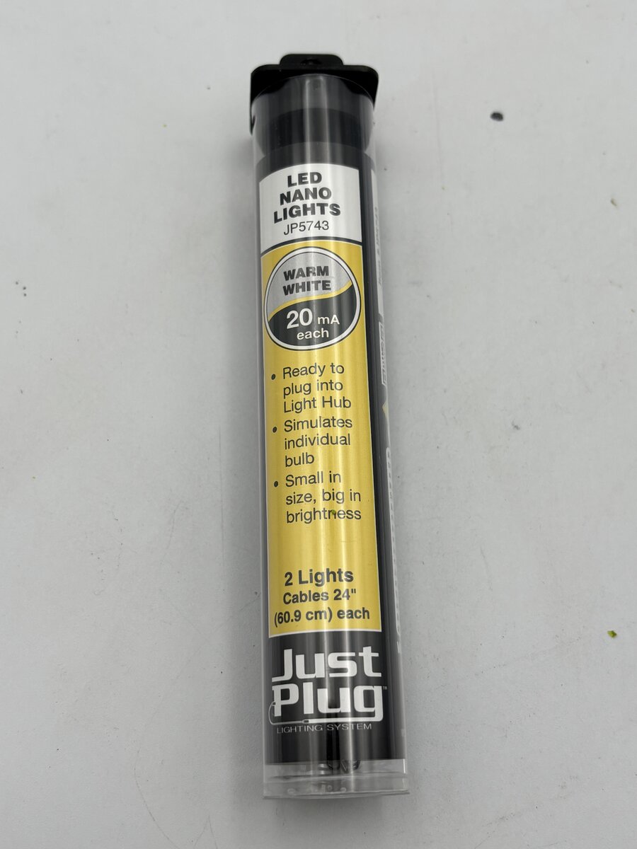 Woodland Scenics JP5743 Just Plug Warm White LED Nano Lights (Pack of 2)