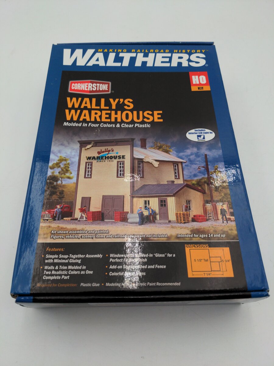Walthers 933-3654 HO Wally's Warehouse Main Building Kit