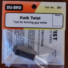Dubro Products 301 Kwik Twist Tool for Forming Guy Wires