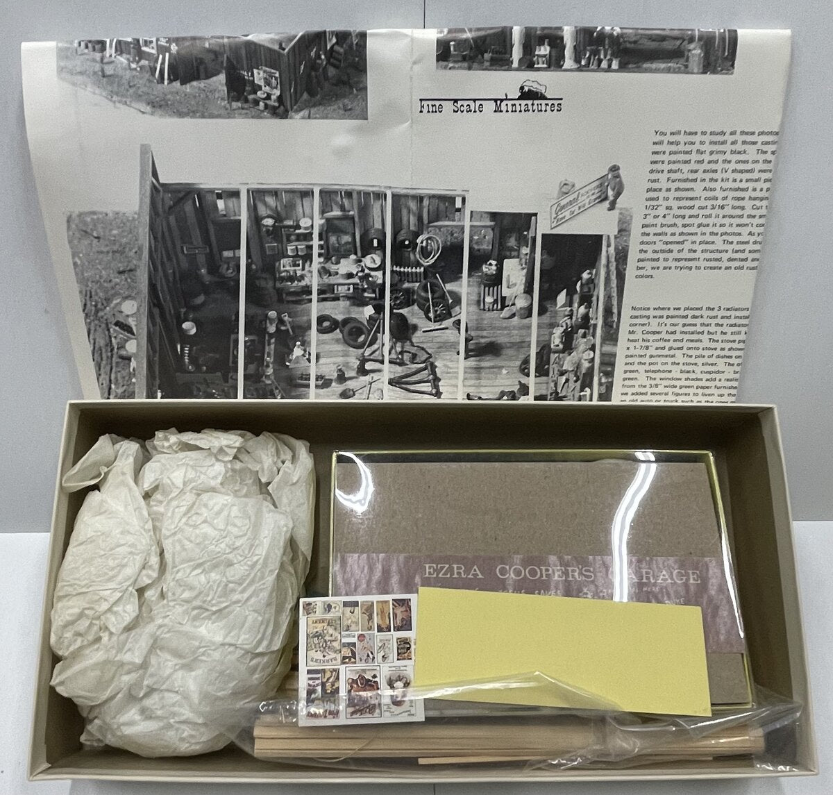 Fine Scale Miniatures 130 HO Scale Cooper's Garage Laser-Cut Building Kit