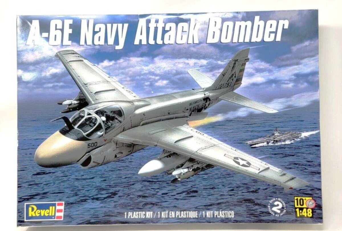 Revell 85-5626 1:48 A-6E Navy Attack Bomber Military Aircraft Plane Model Kit