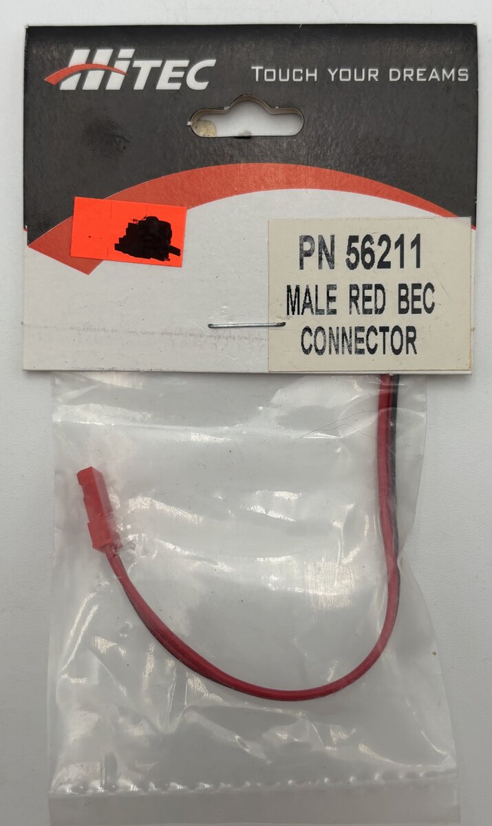 Hitec RCD 56211 Male BEC Converter - Red