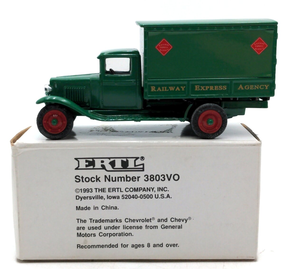 Ertl 3803VO 1:43 Diecast 1930 REA Railroad Chevrolet Delivery Truck