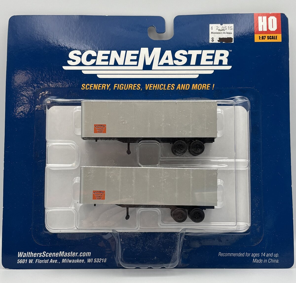 Walthers 949-2364 HO Roadway 32' Trailer 2-Pack - Assembled