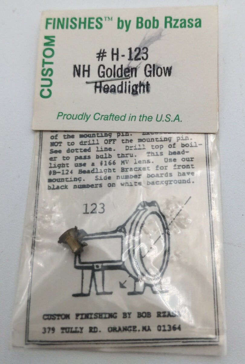 Custom Finishing 123 HO Pyle National Golden Glow Headlight