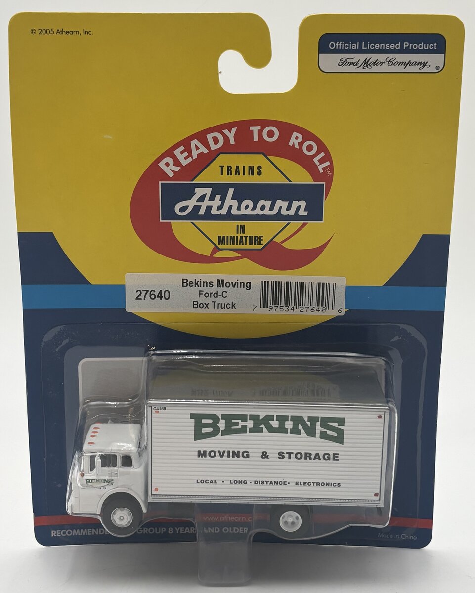 Athearn 27640 HO Bekins Ford C Box Truck