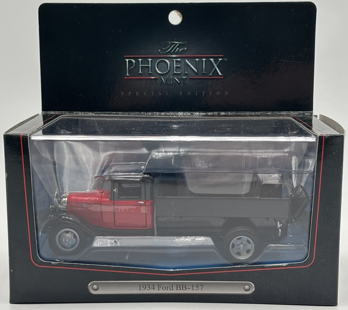 The Phoenix Mint 18382 1:43 Scale Red 1934 Ford BB-157 Pick Up Truck Diecast