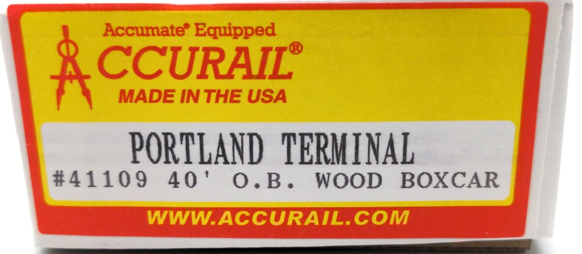Accurail 41109 HO Portland Terminal 40'' Outside Braced Wood Boxcar Kit