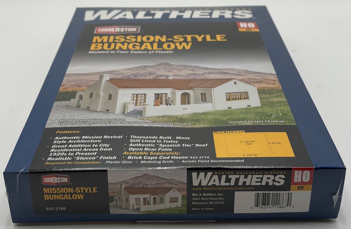Walthers 933-3785 HO Mission-Style Bungalow Building Kit