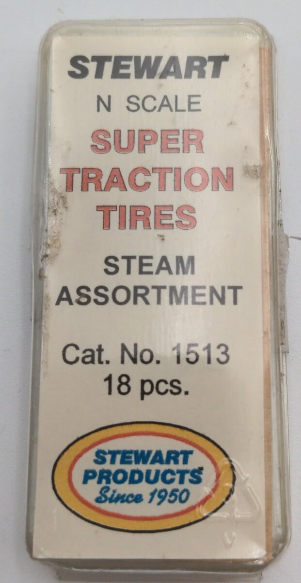 Stewart 1513 N Vinyl Super Traction Tires Steam Assortment