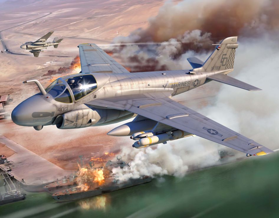 Trumpeter Models 01642 1:72 A-6E TRAM Intruder Aircraft Plastic Model Kit