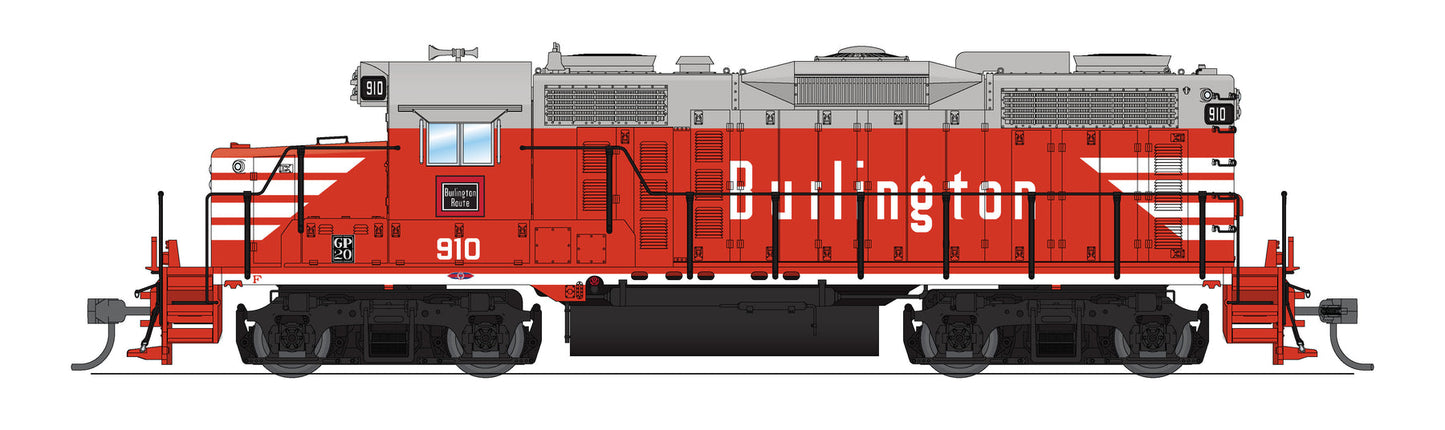 Broadway Limited 4270 HO CB&Q EMD GP20 Diesel Locomotive #910