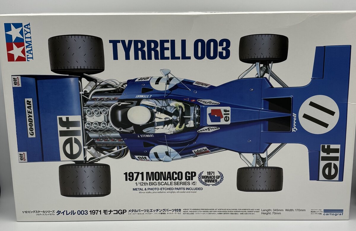 Tamiya 12054 TYRRELL 003 '71 MONACO GP 1:12