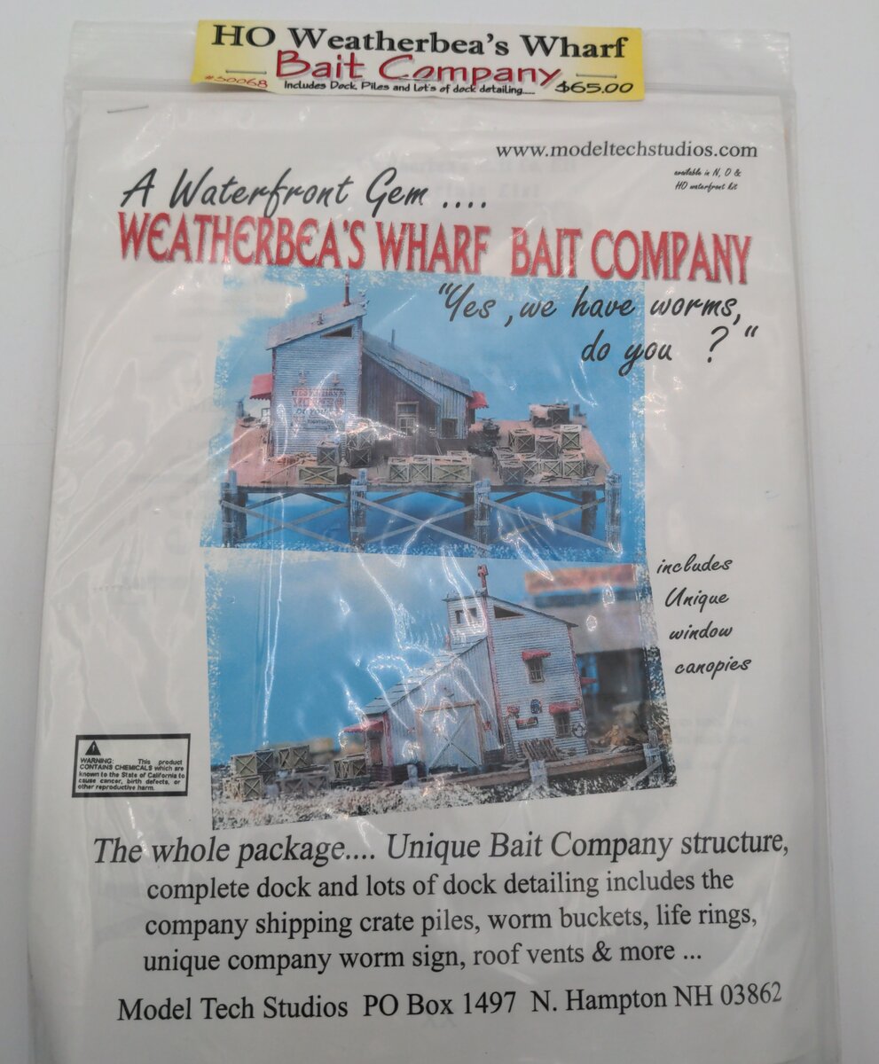 Model Tech Studios S0068 HO Weatherbea's Wharf Bait Company Building Kit