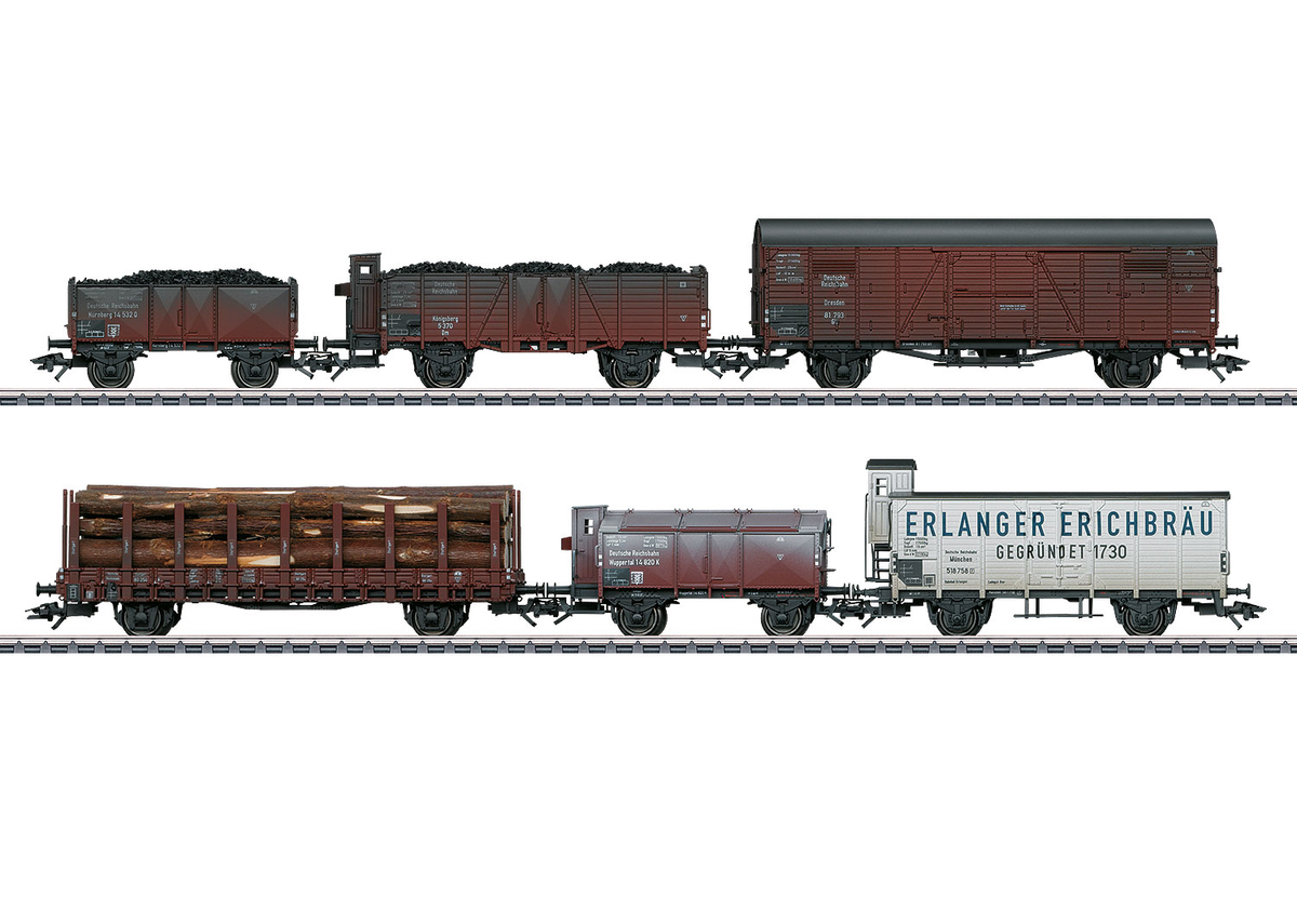 Marklin 46088 HO German State Railroad Company (DRG) Freight Car Set