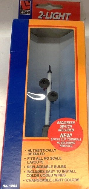 Life Like 1262 HO Scale Operating 2-Light Target Signal