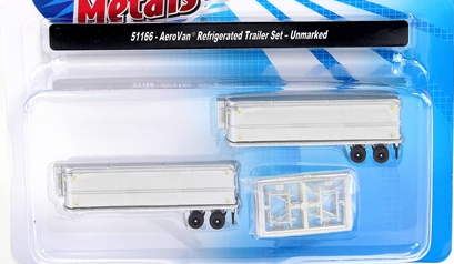 Classic Metal Works 51166 N Mini Metals Reefer Aerovan Trailer (Pack of 2)