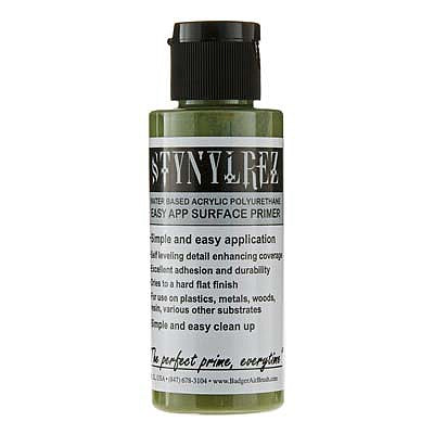 Modelflex Railroad Colors 205 Olive Green Stynylrez Acrylic Primer - 2 oz