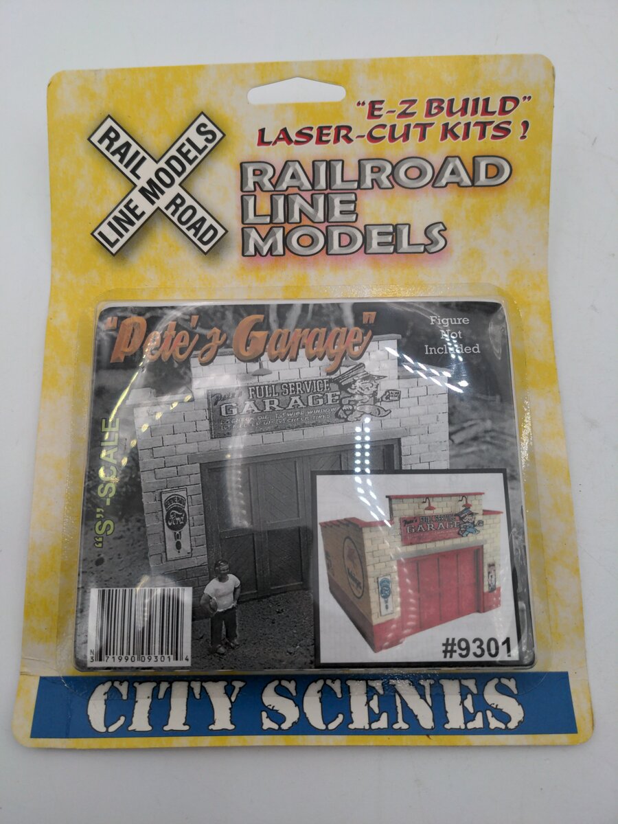 Railroad Line Models 9301 S Pete's Garage - Laser-Cut Wood Kit