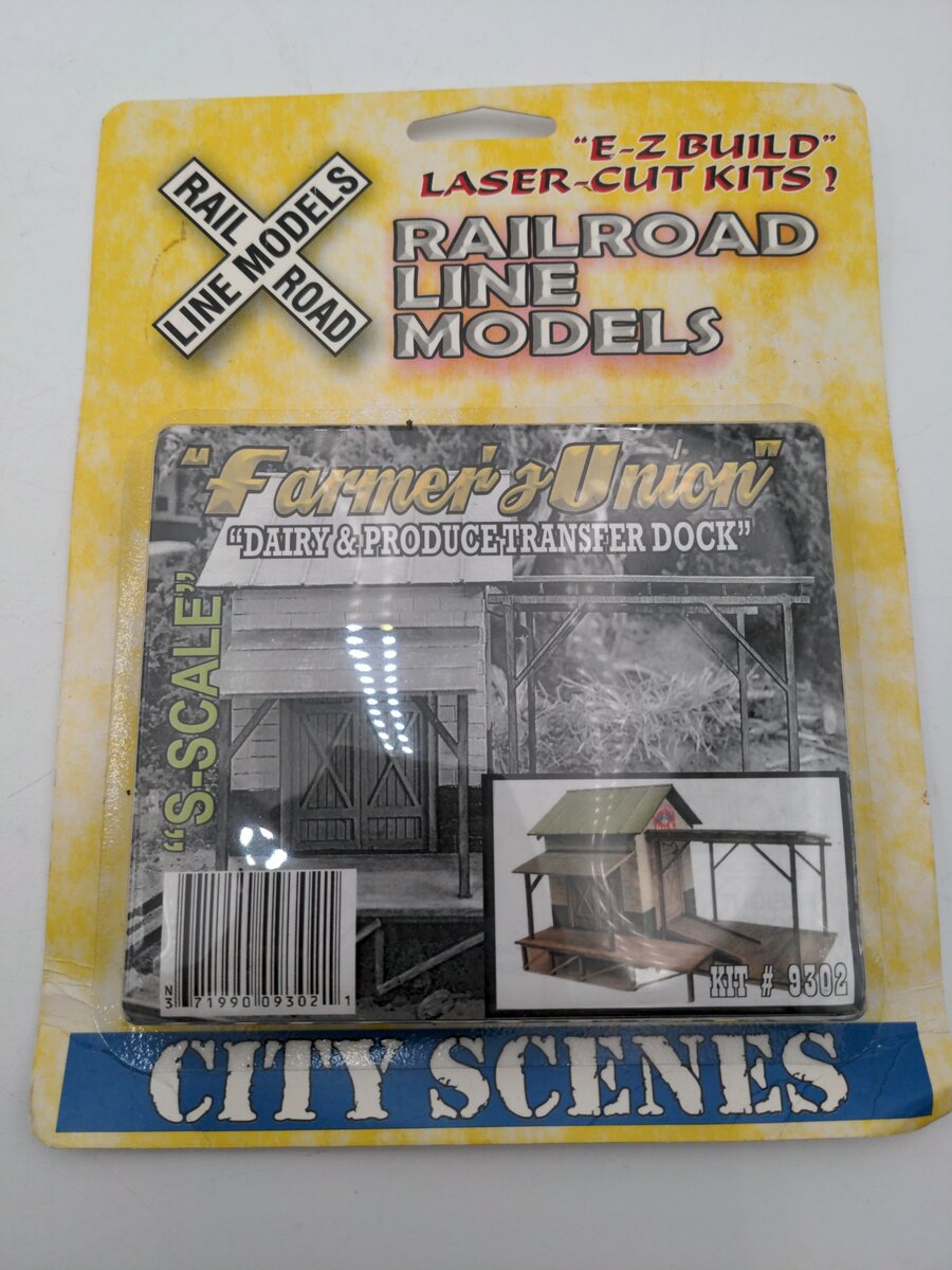 Railroad Line Models 9302 S Farmers Union Dairy & Produce Transfer Dock Wood Kit