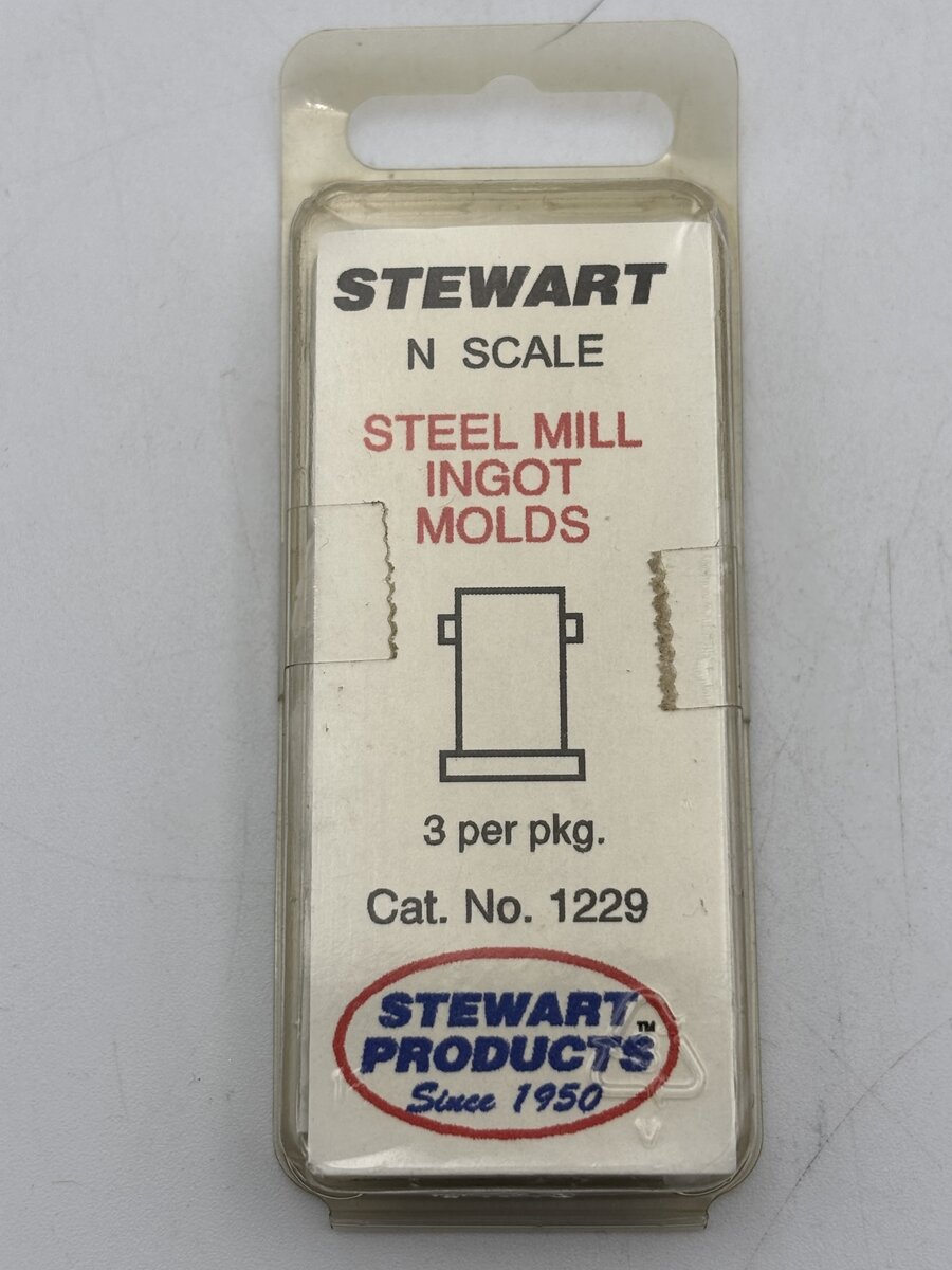 Stewart 1229 N Steel Mill Ingot Molds Loaded (Pack of 3)