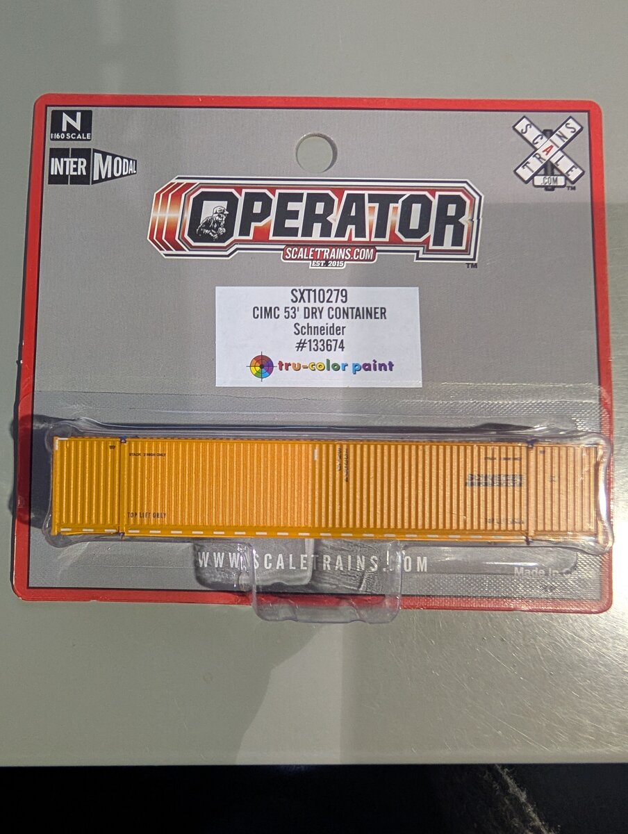 Scale Trains SXT10279 N Scale Schneider CIMC 53' Dry Container #133674