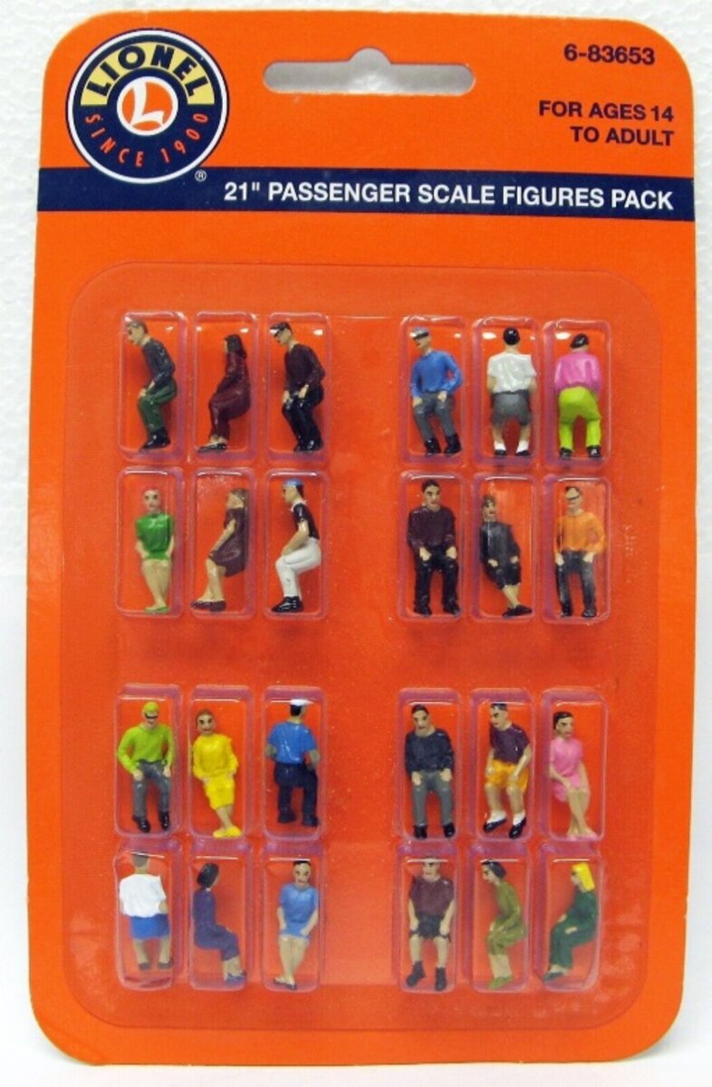 Lionel 6-83653 O Seated 21" Passenger Figures (Set of 24)