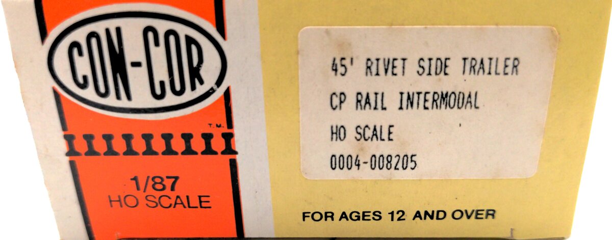 Con-Cor 8205 HO CP Rail Intermodal 45' Rivet Side Trailer (Pack of 2)