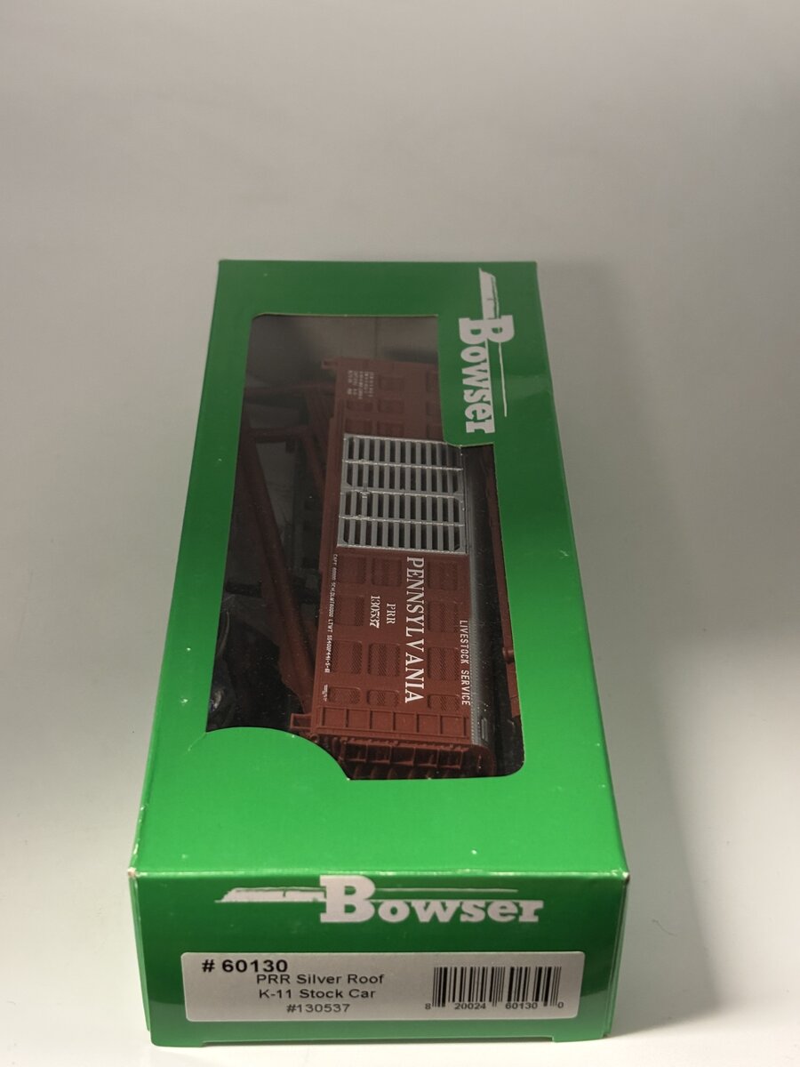 Bowser 60130 HO Pennsylvania K-11 Stock Car (Silver Roof) #130537