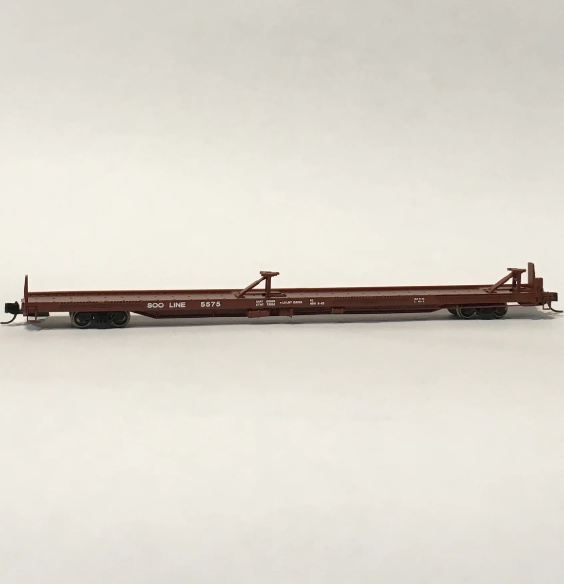 Trainworx Inc 28516-04 N SOO Line 85’ Pullman Standard Flat Car #5575