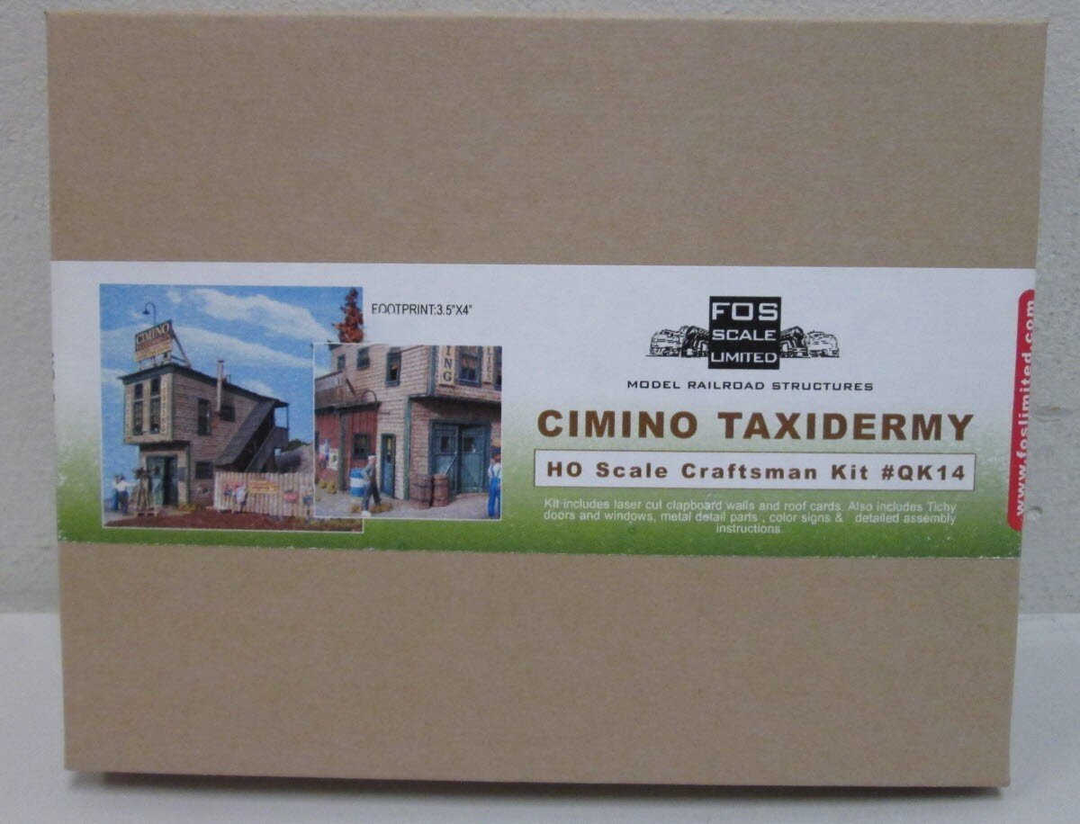 FOS Scale Limited QK14 HO Scale Cimino Taxidermy Craftsman Building Kit