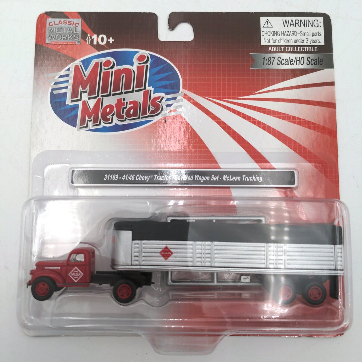 Classic Metal Works 31169 1:87 Mini Metals McLean '41-46 Chevy Tractor/Wagon Set
