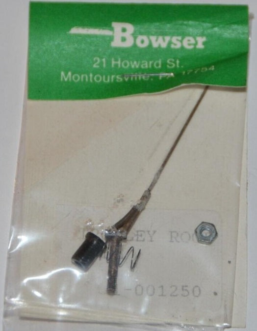 Bowser 1-001250 HO Scale Trolley Pole Brass