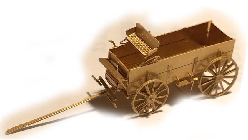 The N Scale Architect 96706 N IHC Farm Wagon Etched Brass Kit